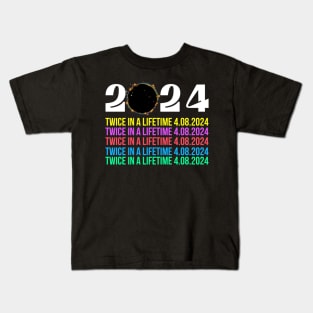 Total Solar Eclipse twice in a lifetime Kids T-Shirt